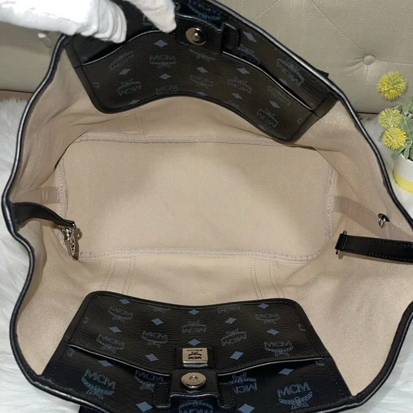 Authentic MCM Tote Black - Picture 11 of 14